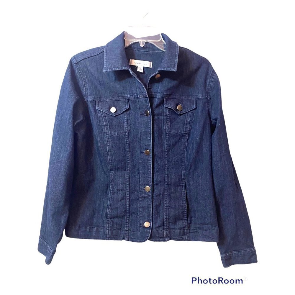 Croft & Barrow Causual Jean Jacket, Womens Medium